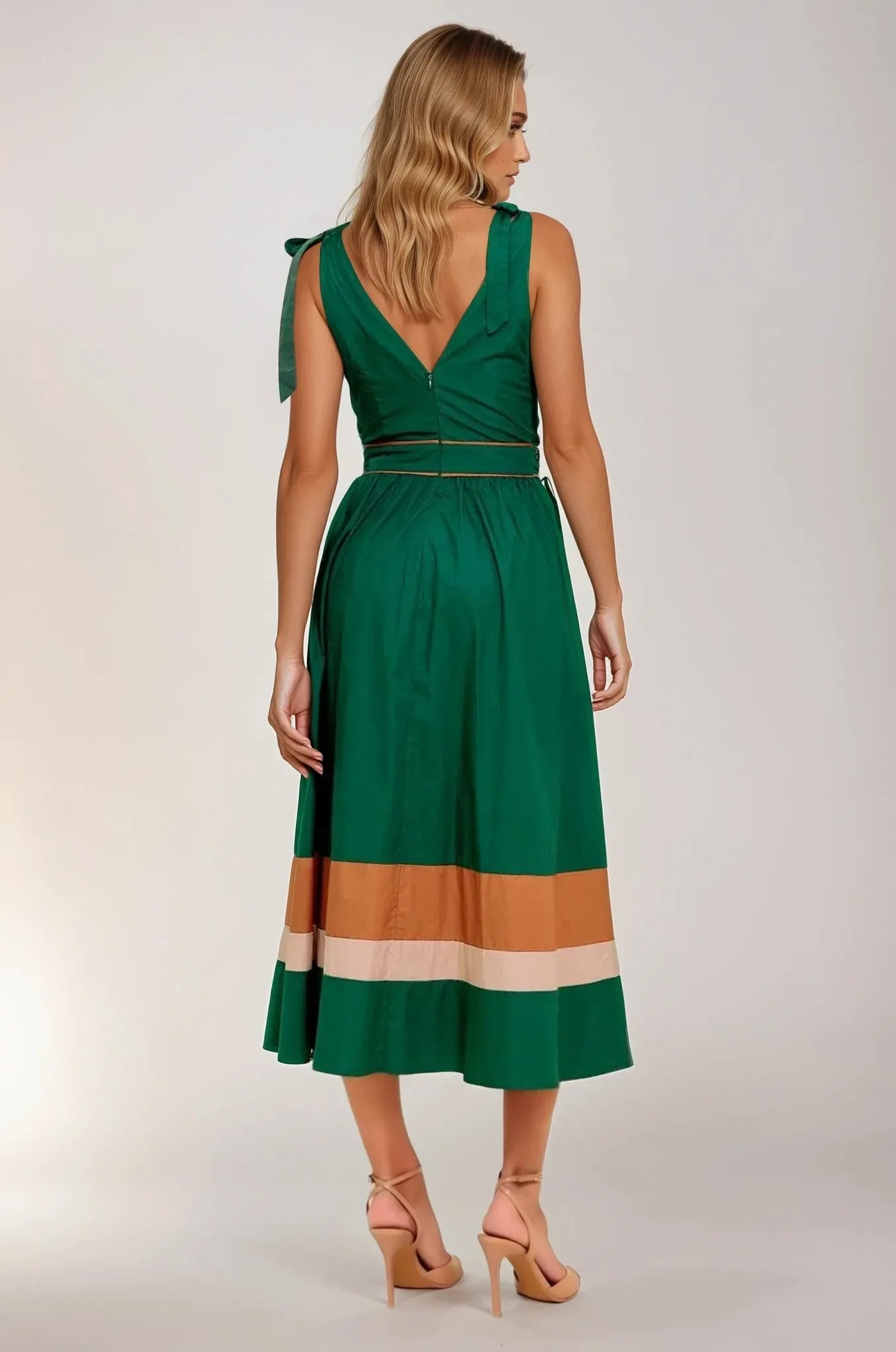 Vestido Midi verde