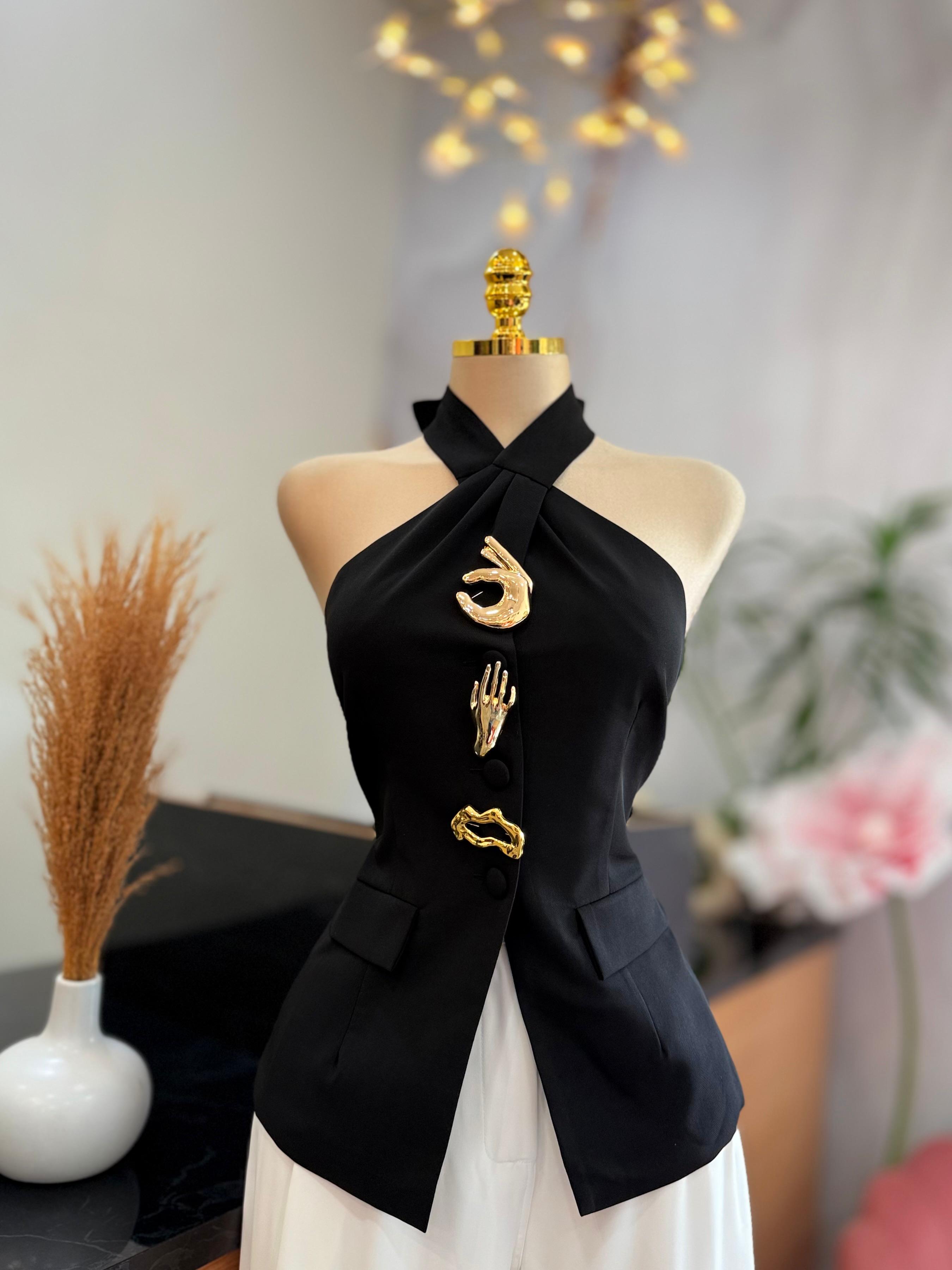 BLUSA CUELLO HALTER