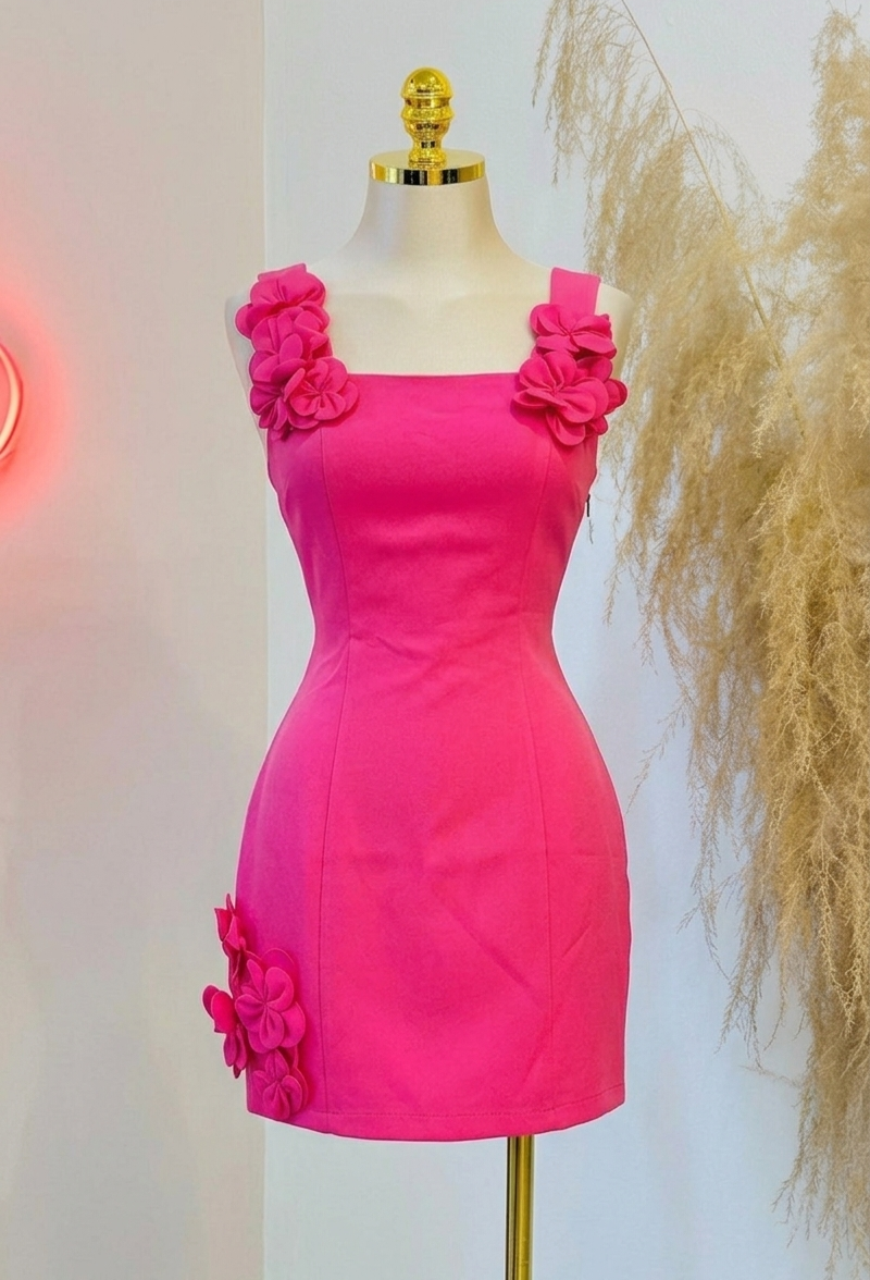 VESTIDO ROSA HONEY